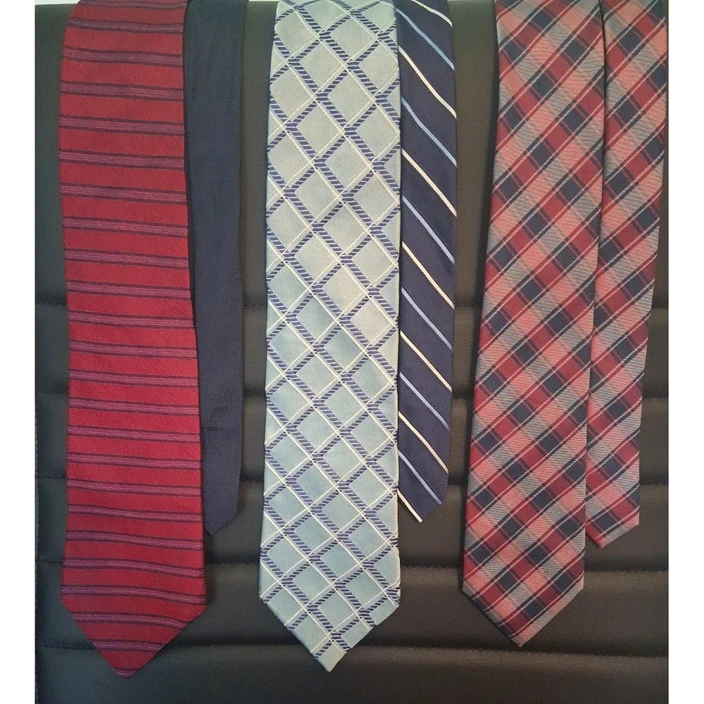 Lot of 3 Tommy Hilfiger Neckties 2 are Silk Nice Assortment
